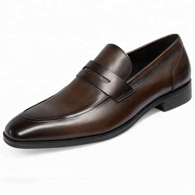 Mocassins en cuir véritable pour hommes